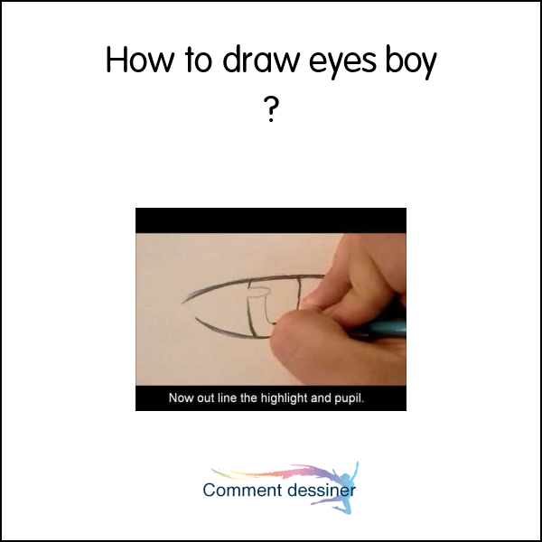 How to draw eyes boy